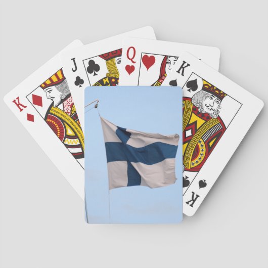Finse vlag speelkaarten (Achterkant)