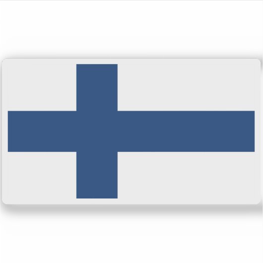 Finse vlag sticker (Voorkant)