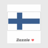 Finse vlag sticker (Vel)