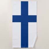 Finse vlag strandlaken (Voorkant)