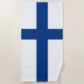 Finse vlag strandlaken (Voorkant)