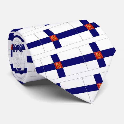 Finse vlag stropdas (Opgerold)