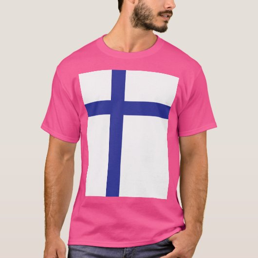 Finse vlag t-shirt (Voorkant)