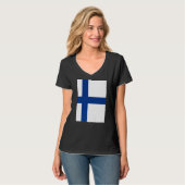 Finse vlag t-shirt (Voorkant volledig)