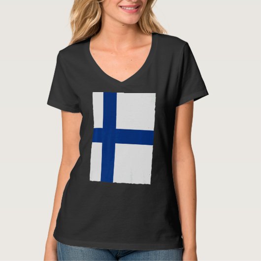 Finse vlag t-shirt (Voorkant)