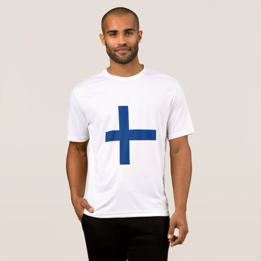 Finse vlag t-shirt (Voorkant volledig)
