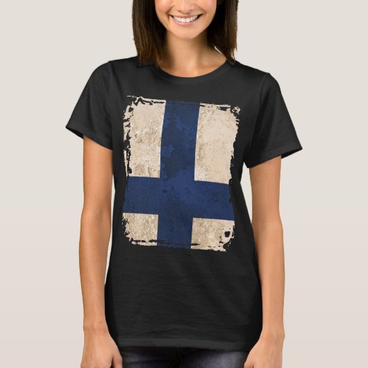 Finse vlag t-shirt (Voorkant)