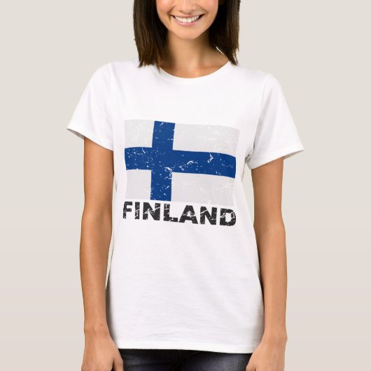 Finse  vlag t-shirt (Voorkant)
