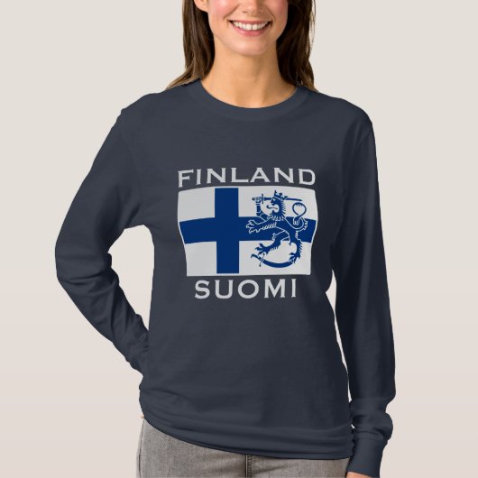 Finse vlag t-shirt (Voorkant)