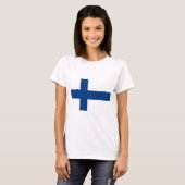 Finse vlag t-shirt (Voorkant volledig)