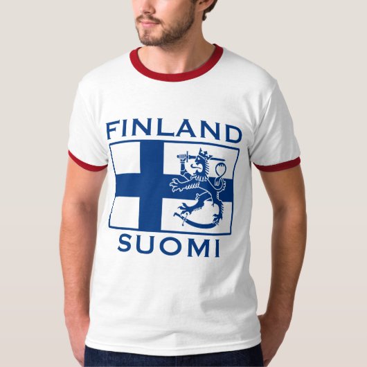 Finse vlag t-shirt (Voorkant)