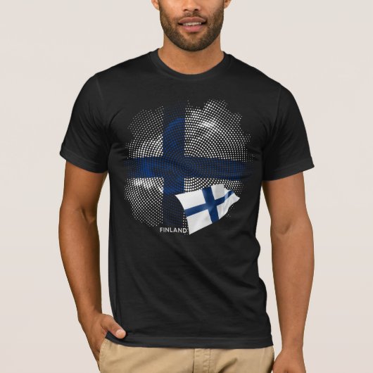 Finse vlag t-shirt (Voorkant)