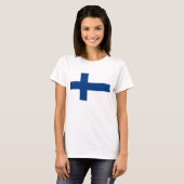 Finse vlag t-shirt (Voorkant volledig)
