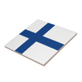 Finse vlag tegeltje (Zijkant)