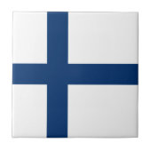 Finse vlag tegeltje (Voorkant)