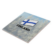 Finse vlag tegeltje (Zijkant)