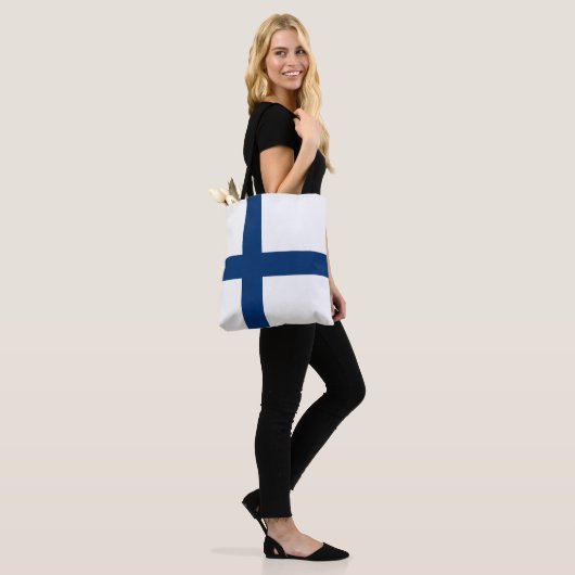 Finse vlag tote bag (Op model)