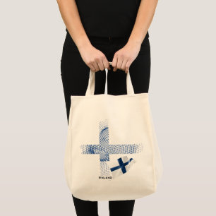 Finse vlag tote bag