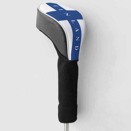 Finse vlag van Finland, douane-chauffeur Golfheadcover (Schuin)