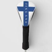 Finse vlag van Finland, douane-chauffeur Golfheadcover (Voorkant)