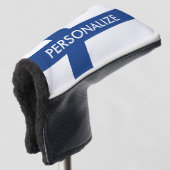Finse vlag van het Finse douanemonogram Golfheadcover (3/4 voorkant)