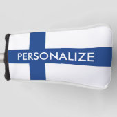 Finse vlag van het Finse douanemonogram Golfheadcover (Voorkant)