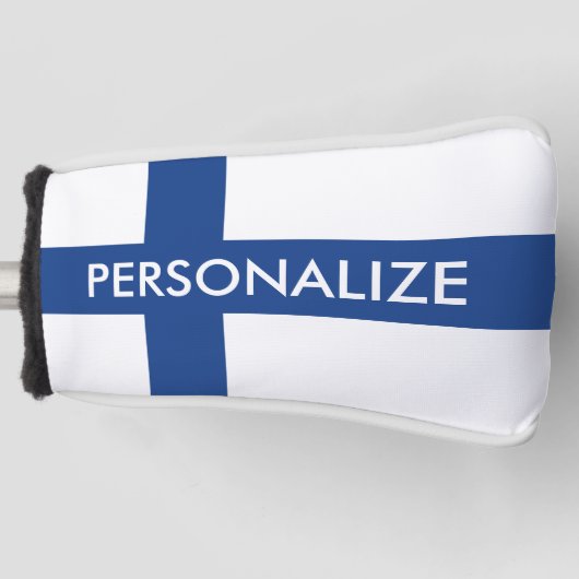 Finse vlag van het Finse douanemonogram Golfheadcover (Voorkant)