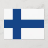 Finse vlag, vlag van Finland Briefkaart (Voorkant)