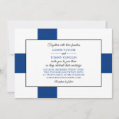 Finse vlag, vlag van Finland bruiloft Kaart (Voorkant)