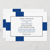 Finse vlag, vlag van Finland bruiloft Kaart (Voorkant / Achterkant)