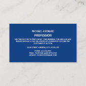 Finse vlag, vlag van Finland Visitekaartje (Achterkant)