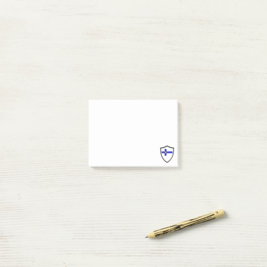 Finse vlaggen post-it® notes (Op bureau)