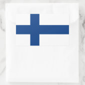Finse vlaggen rechthoekige sticker (Tas)