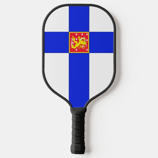 Finse wapenmantel pickleball paddle (Achterkant)
