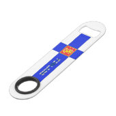 Finse wapenmantel speed flessenopener (Voorkant Gekanteld)