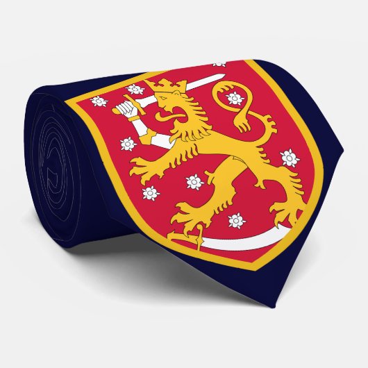 Finse wapenschild Suomi Stropdas (Opgerold)