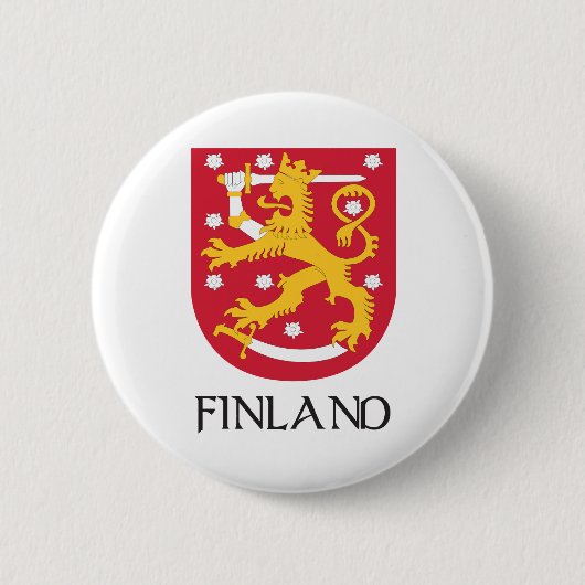 Finse wapenstilstand ronde button 5,7 cm (Voorkant)
