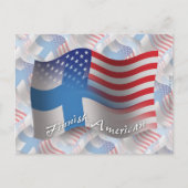 Finse Waving Flag Briefkaart (Voorkant)