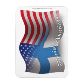 Finse Waving Flag Magneet (Verticaal)