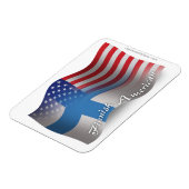 Finse Waving Flag Magneet (Linkerzijde)