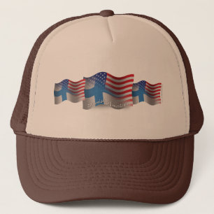 Finse Waving Flag Trucker Pet