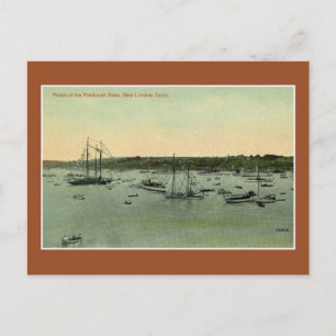  finse wedstrijd New London CT 1900 Briefkaart