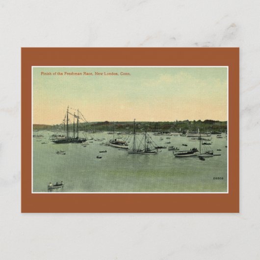  finse wedstrijd New London CT 1900 Briefkaart (Voorkant)