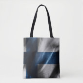 Finse zijde vlag tote bag (Voorkant)