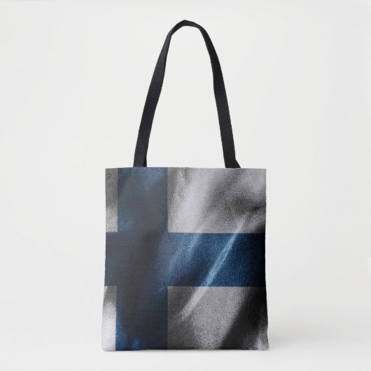 Finse zijde vlag tote bag (Voorkant)