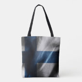 Finse zijde vlag tote bag (Achterkant)