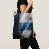 Finse zijde vlag tote bag (Dichtbij)