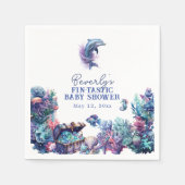 Fintastic een moderne rustieke Waterverf Baby show Servet (Voorkant)