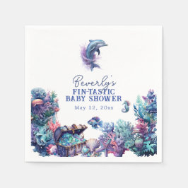 Fintastic een moderne rustieke Waterverf Baby show Servet