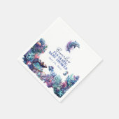 Fintastic een moderne rustieke Waterverf Baby show Servet (Hoek)